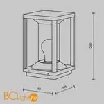 Садово-парковый фонарь Maytoni Cell O452FL-01GF - Фото 6