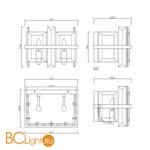 Настенный светильник Maytoni Cerezo MOD201WL-02N - Схема