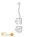 Подвесной светильник Maytoni Cerezo MOD201PL-01N - Схема