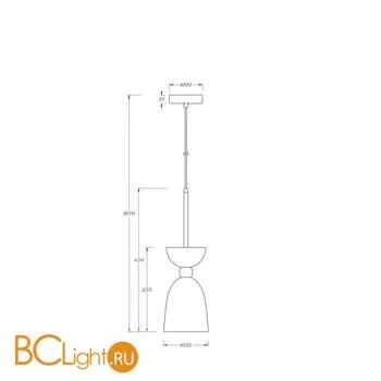 Подвесной светильник Maytoni Cloches MOD113PL-01W - Фото 0