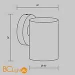 Уличный настенный светильник Maytoni Clyde O493WL-01W - Фото 6