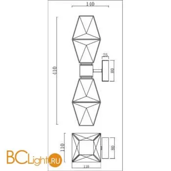 Бра Maytoni Coctail Time MOD325WL-02G - Фото 3