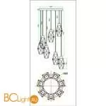 Подвесной светильник Maytoni Coctail Time MOD325PL-07G - Фото 3