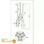 Подвесной светильник Maytoni Coctail Time MOD325PL-03G - Фото 3