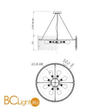 Подвесной светильник Maytoni Coliseo MOD135PL-08BS - Фото 0