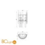 Настенный светильник Maytoni Coliseo MOD135WL-01BS - Фото 1