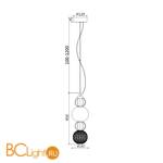 Подвесной светильник Maytoni Collar P069PL-L17CH3K - Схема