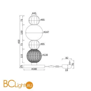 Настольный светильник Maytoni Collar MOD301TL-L18CH3K - Фото 0