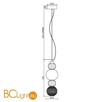 Подвесной светильник Maytoni P069PL-L17G3K - Фото 3