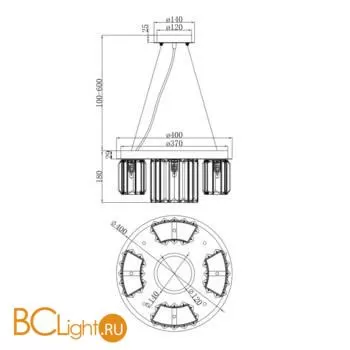 Подвесной светильник Maytoni MOD083PL-04CH - Фото 4