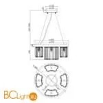 Подвесной светильник Maytoni MOD083PL-04CH - Фото 4