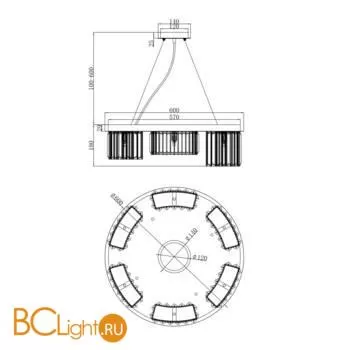 Подвесной светильник Maytoni MOD083PL-06CH - Фото 2