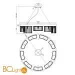 Подвесной светильник Maytoni MOD083PL-09CH - Фото 6