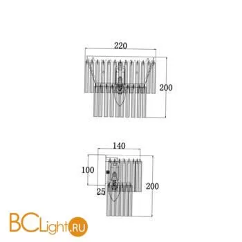 Настенный светильник Maytoni Colonne MOD093WL-01CH - Фото 1