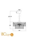 Подвесной светильник Maytoni Colonne MOD093PL-04CH - Фото 0