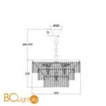 Подвесной светильник Maytoni Colonne MOD093PL-09BS - Фото 2