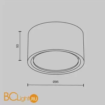 Спот Maytoni Conik gyps C001CL-GX53-W - Фото 6
