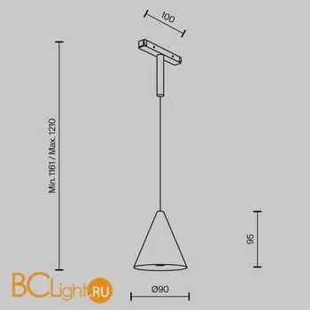Трековый светильник Maytoni Cono new TR182-1-5WTW-M-B - Фото 7