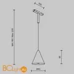 Трековый светильник Maytoni Cono new TR182-1-5WTW-M-B - Фото 7