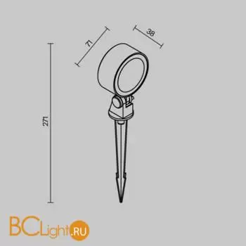 Ландшафтный светильник Maytoni Core O495FL-L10B3K - Фото 7