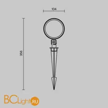 Ландшафтный светильник Maytoni Core O495FL-L25B3K - Фото 7