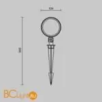 Ландшафтный светильник Maytoni Core O495FL-L25B3K - Фото 7