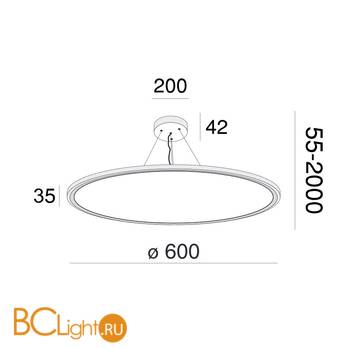 Подвесной светильник Maytoni Cosmos MOD057PL-L54W4K - Схема