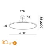 Подвесной светильник Maytoni Cosmos MOD057PL-L54W4K - Схема