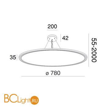 Подвесной светильник Maytoni Cosmos MOD057PL-L78W4K - Схема