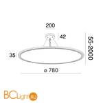 Подвесной светильник Maytoni Cosmos MOD057PL-L78W4K - Схема