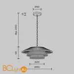 Подвесной светильник Maytoni Costa MOD394PL-01BS - Фото 12