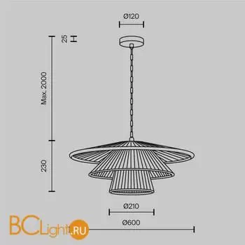 Подвесной светильник Maytoni Costa MOD394PL-01BS1 - Фото 10