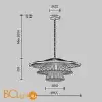 Подвесной светильник Maytoni Costa MOD394PL-01BS1 - Фото 10