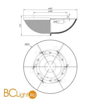 Потолочный светильник Maytoni Coupe C046CL-06N - Фото 5