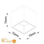 Потолочный светильник Maytoni Alfa LED 4000K 1x12Вт 24° C065CL-L12W4K - Схема