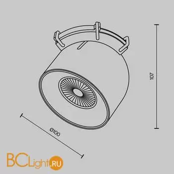 Подвесной светильник Maytoni Cup TR124B-12W3K-M-B - Фото 10