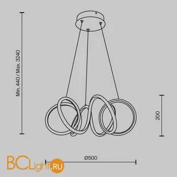 Подвесной светильник Maytoni Curve MOD241PL-L60BSK - Фото 5