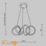 Подвесной светильник Maytoni Curve MOD241PL-L60BSK - Фото 5