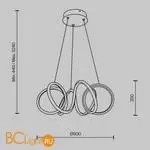 Подвесной светильник Maytoni Curve MOD241PL-L60BK - Фото 5