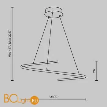Подвесной светильник Maytoni Curve MOD242PL-L33BK - Фото 4