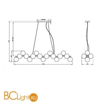 Подвесной светильник Maytoni Dallas MOD547PL-25B - Фото 3