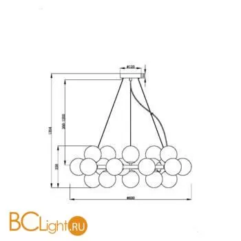 Подвесной светильник Maytoni Dallas MOD545PL-25B - Фото 3