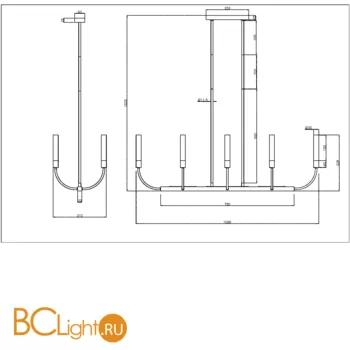 Люстра Maytoni Deja Vu MOD423CL-08C - Фото 3