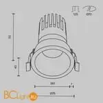 Встраиваемый светильник Maytoni Dip DL118-15W-2.7K-B - Фото 11