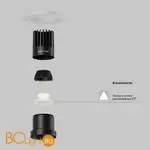 Встраиваемый светильник Maytoni Dip DL122-15W-2.7K-TRS-B - Фото 0