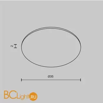 Стекло для пылевлагозащиты IP44 для светильников серии Dip 10Вт Maytoni Glass001-D35 - Фото 3