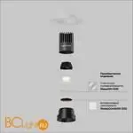 Встраиваемый светильник Maytoni Dip DL124-10W-3K-TRS-B - Фото 1