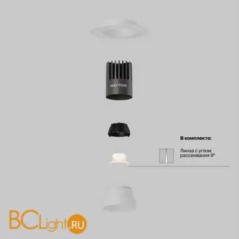 Встраиваемый светильник Maytoni Dip DL124-10W-3K-TRS-W - Фото 0