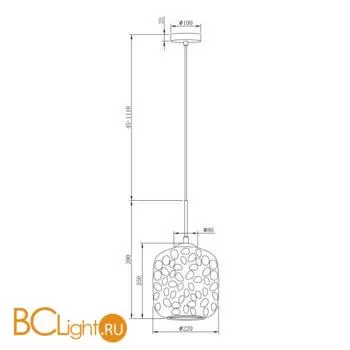 Подвесной светильник Maytoni Dolce MOD001PL-01TR - Фото 2