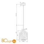 Подвесной светильник Maytoni Dolce MOD001PL-01TR - Фото 2